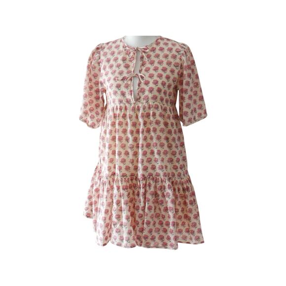 Emerson Fry Pink Floral Mini Dress - Picture 3 of 14